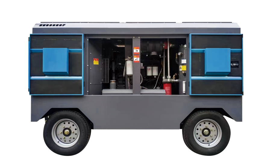 High-Pressure Mobile Diesel Screw Air Compressor