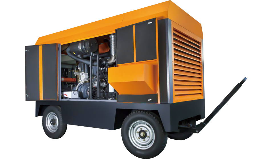 Portable Diesel Screw Air Compressor